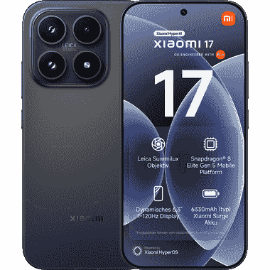 Produktbild vom Xiaomi 17 in der Farbe Black