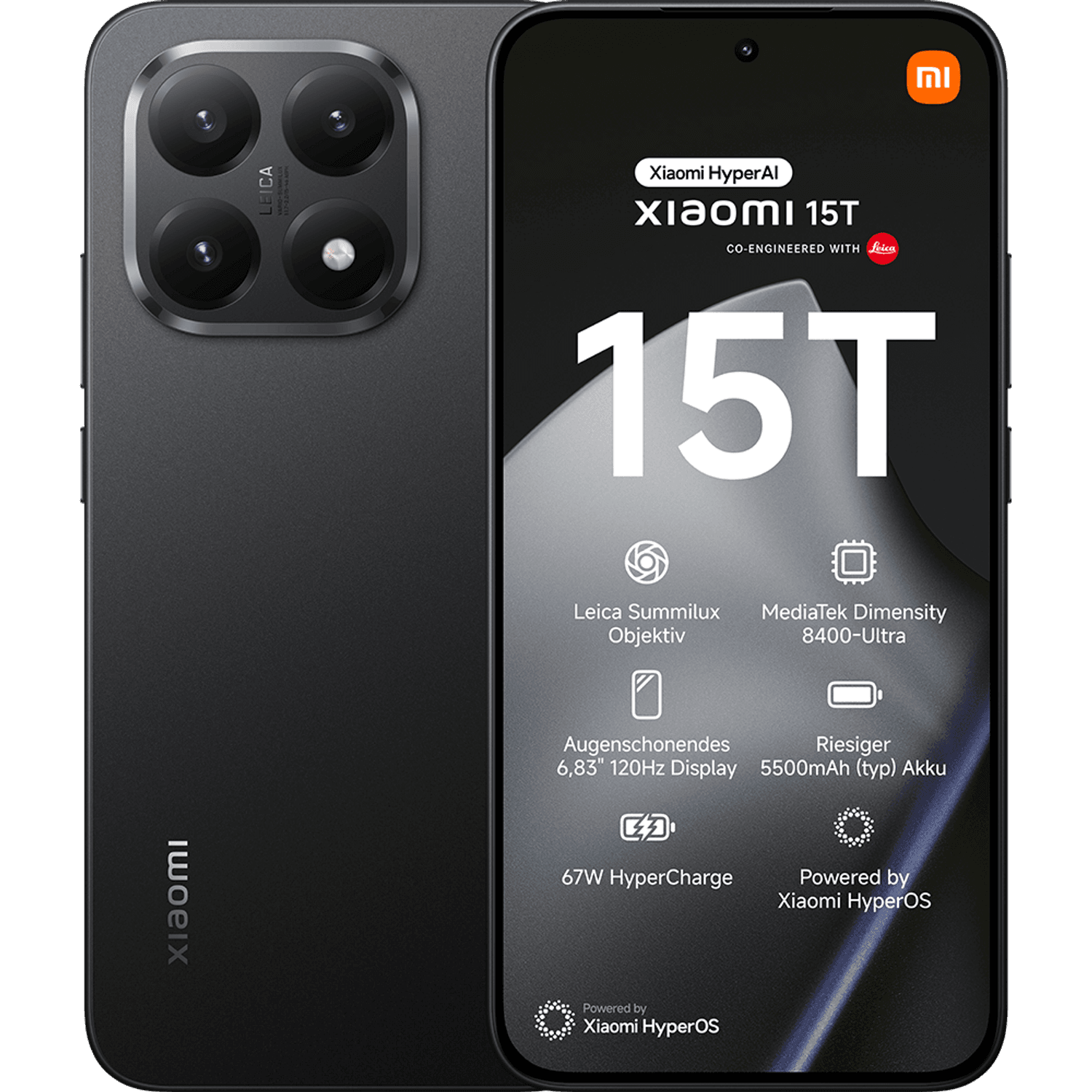 Xiaomi 15T Black 256GB im Vertrag MagentaMobil L mit Ratenzahlung