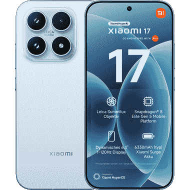 Produktbild vom Xiaomi 17 in der Farbe Blue