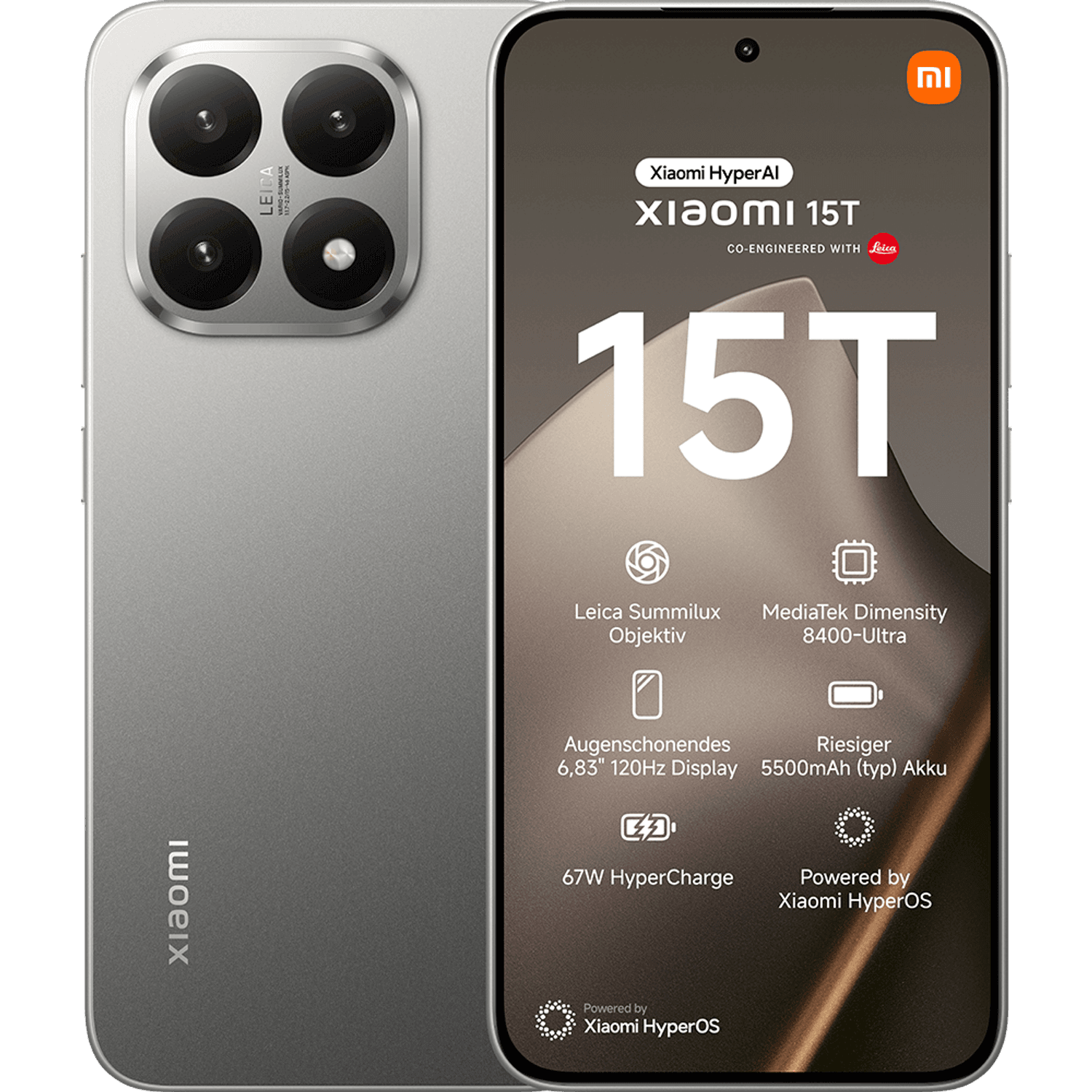 Xiaomi 15T Gray 256GB im Vertrag MagentaMobil S mit Ratenzahlung