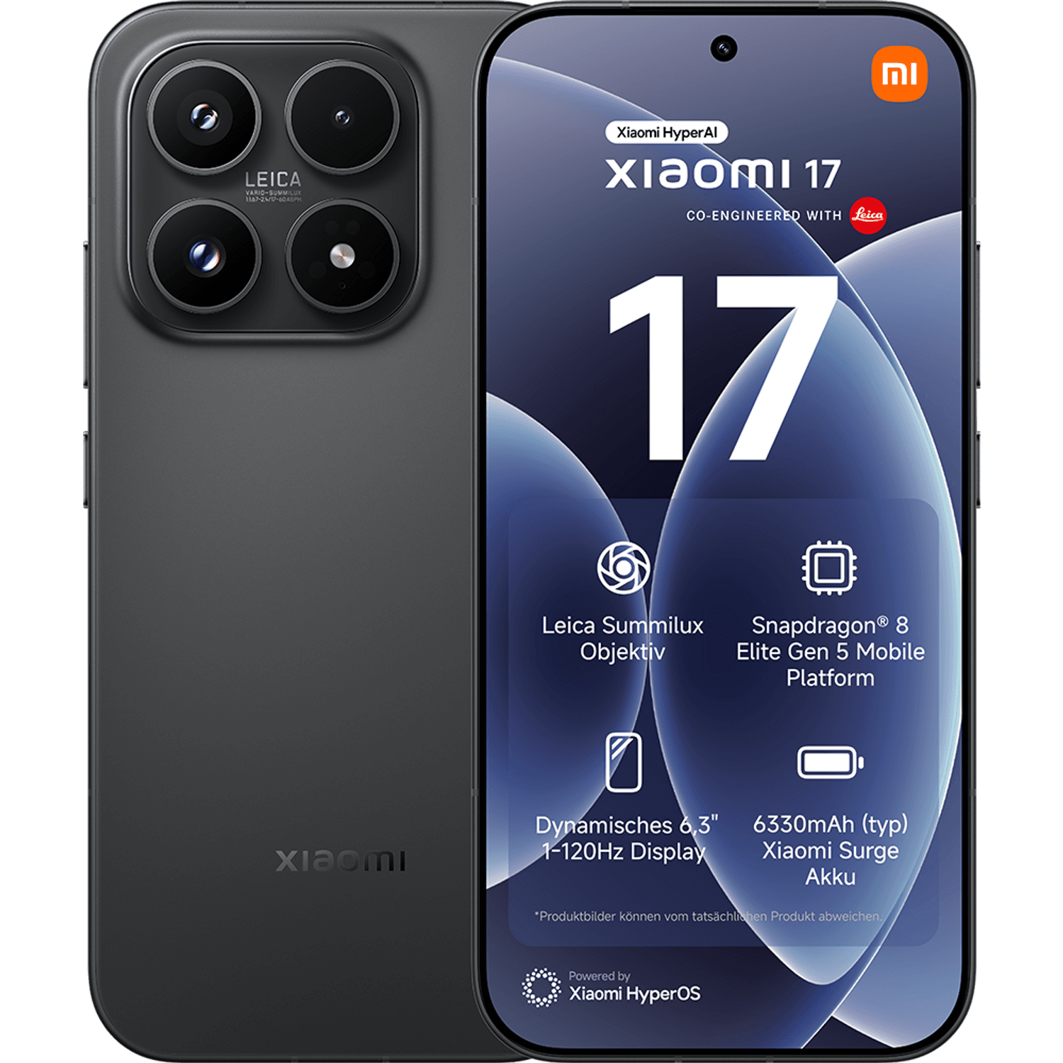 Xiaomi 17 Black 512GB im Vertrag MagentaMobil XL mit Ratenzahlung